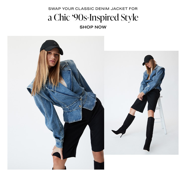 Swap Your Classic Denim Jacket for a Chic ‘90s-Inspired Style. Shop Now