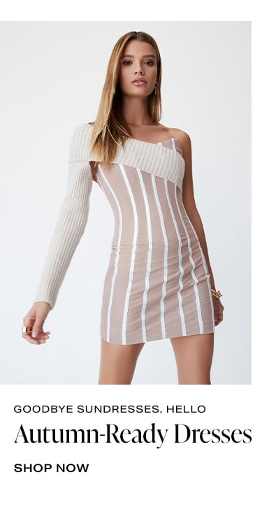 Goodbye Sundresses, Hello Autumn-Ready Dresses. Shop Now
