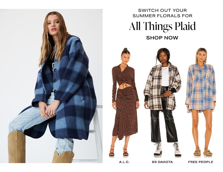 Switch Out Your Summer Florals for All Things Plaid. Shop Now