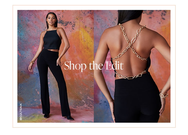  All in the Details: It’s all about the final touch, from chain links to cut-outs to one shoulder styles that will pull your whole look together - Shop the Edit