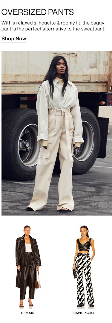 Oversized Pants. With a relaxed silhouette & roomy fit, the baggy pant is the perfect alternative to the sweatpant. Shop Now