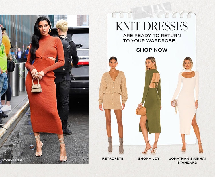 Knit Dresses Are Ready to Return to Your Wardrobe - Shop Now