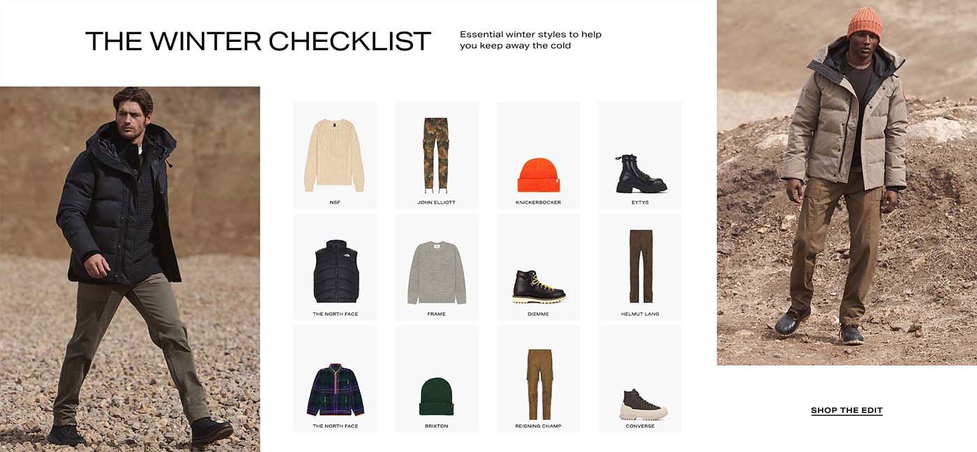 The Winter Checklist. Shop the edit