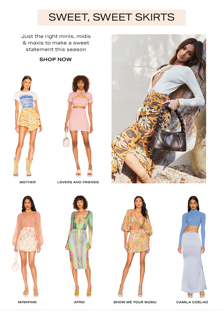 Sweet, Sweet Skirts: Just the right minis, midis & maxis to make a sweet statement this season - Shop Now