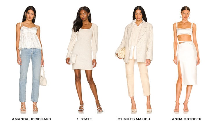 Shine Bright in White: Give your wardrobe a refreshing update with crisp, clean, all-white styles that elevate every outfit - Shop the Edit