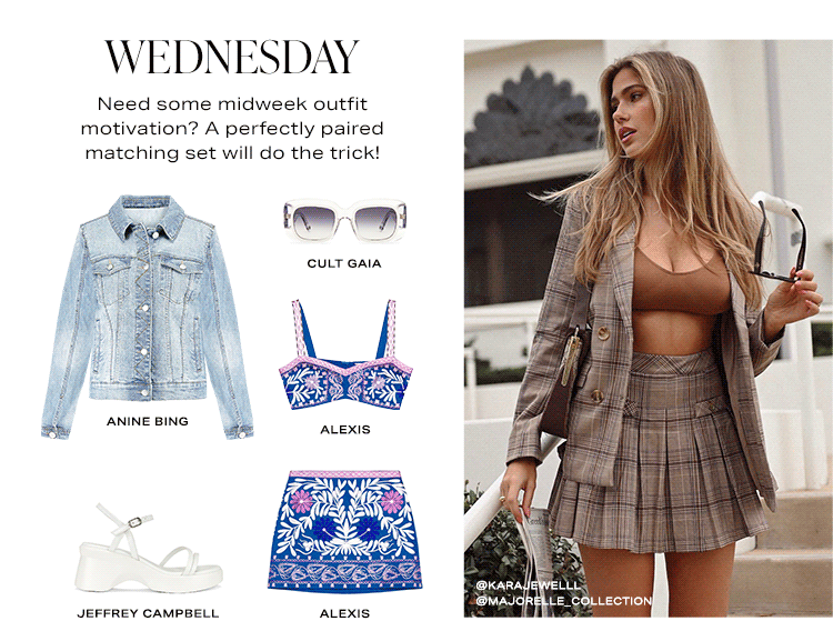 Wednesday: Need some midweek outfit motivation? A perfectly paired matching set will do the trick! - Shop Now