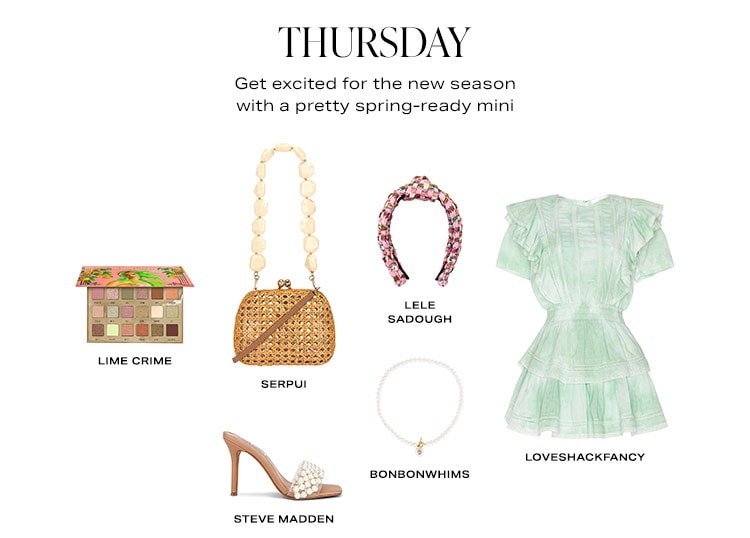 Thursday: Get excited for the new season with a pretty spring-ready mini - Shop Now