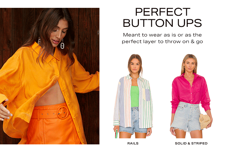 Perfect Button Ups: Meant to wear as is or as the perfect layer to throw on & go - Shop Now