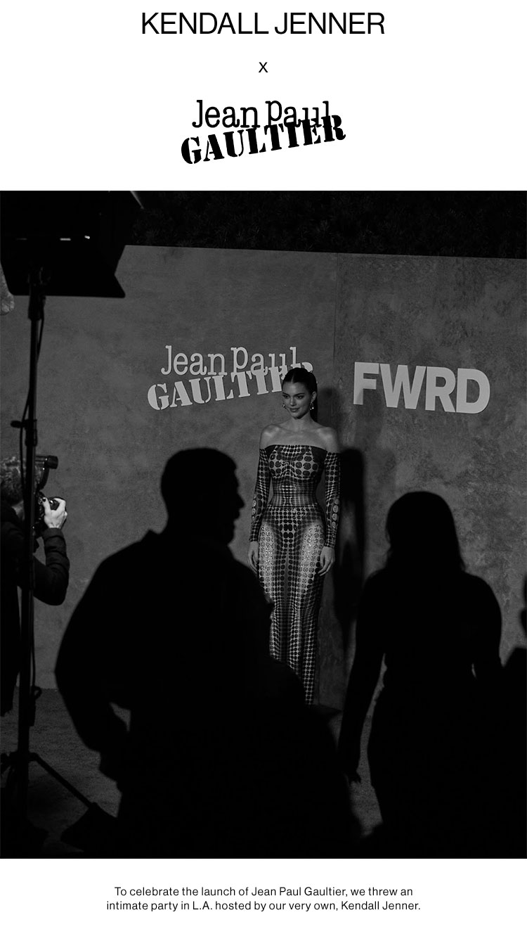 Kendall Jenner x Jean Paul Gaultier. To celebrate the launch of Jean Paul Gaultier, we threw an intimate party in L.A. hosted by our very own, Kendall Jenner. Shop Jean Paul Gaultier KENDALL JENNER ig%k Bl T T e e L 