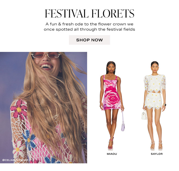 Festival Florets. A fun & fresh ode to the flower crown we once spotted all through the festival fields. Shop now.