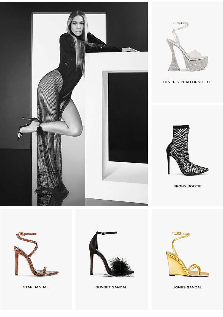 JLO Jennifer Lopez x REVOLVE: Introducing a star-studded lineup of embellished boots, gorgeous heels & more footwear that’s raising the bar & raising your confidence - Shop the Collection