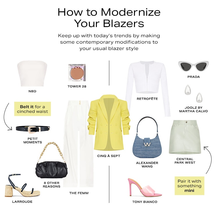 How to Modernize Your Blazers: Keep up with today’s trends by making some contemporary modifications to your usual blazer style - Shop Now