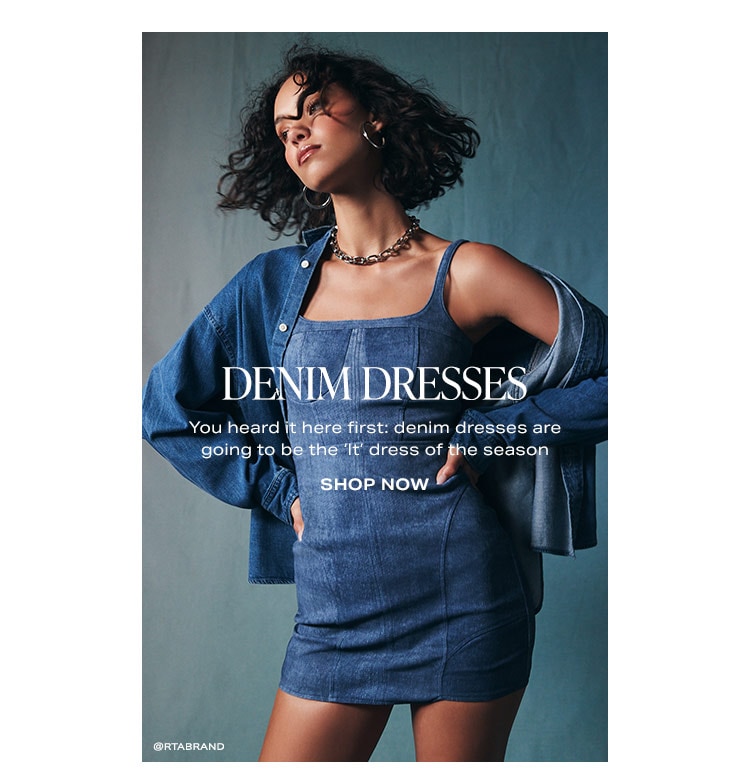 Denim Dresses: You heard it here first: denim dresses are going to be the ‘It’ dress of the season - Shop Now
