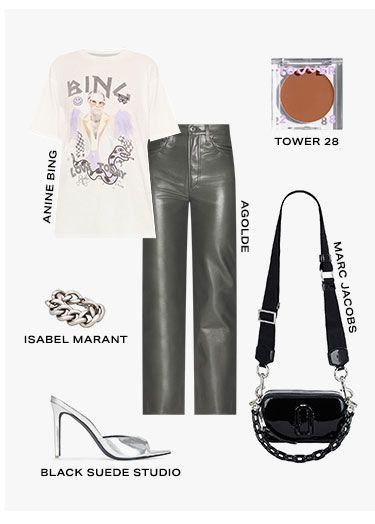 How to Wear Leather in Spring. Style a pair of leather pants with a graphic tee for an effortlessly cool look or slip into a leather skirt for a chic moto-inspired vibe. Shop now.