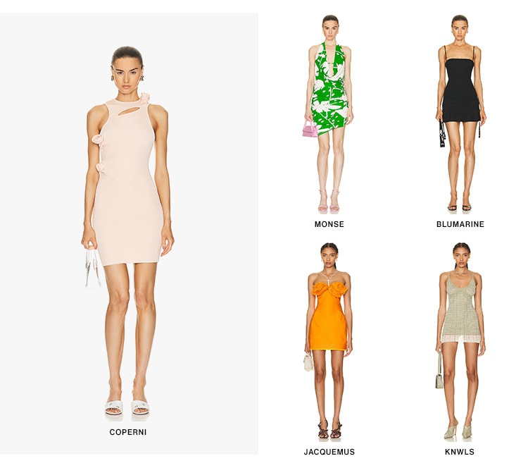 THE DRESS REPORT: Best Mini Dresses to Wear All Summer. Get a leg up in the season’s most talked about silhouette with mini dresses in naked necklines to 3D accents. Shop Dresses