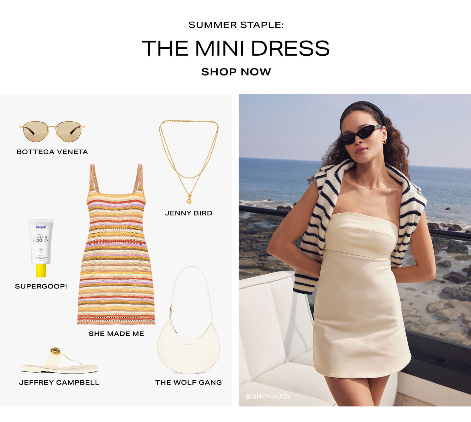 Summer Staple: The Mini Dress. Shop Now