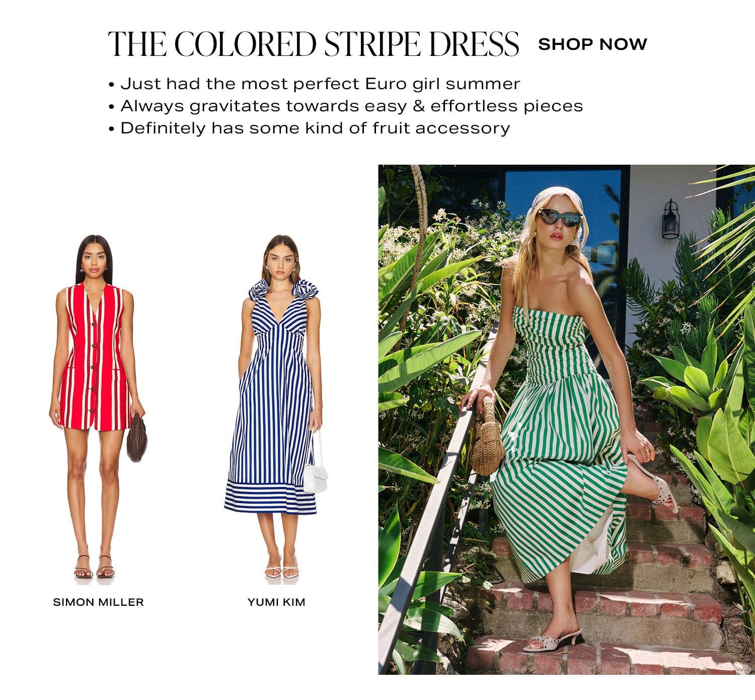 The Colored Stripe Dress. Shop Now. 