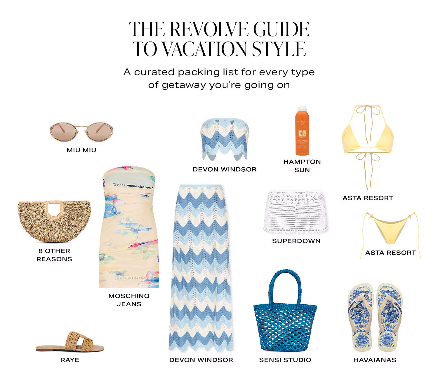 Revolve Guide to Vacation Style. Shop Now. 