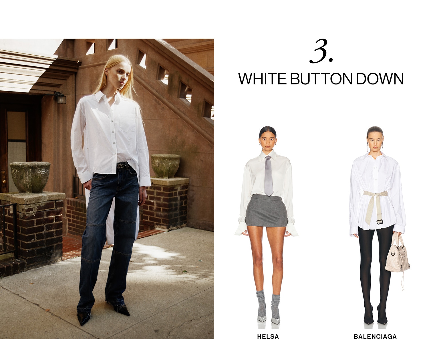 3. WHITE BUTTON DOWN