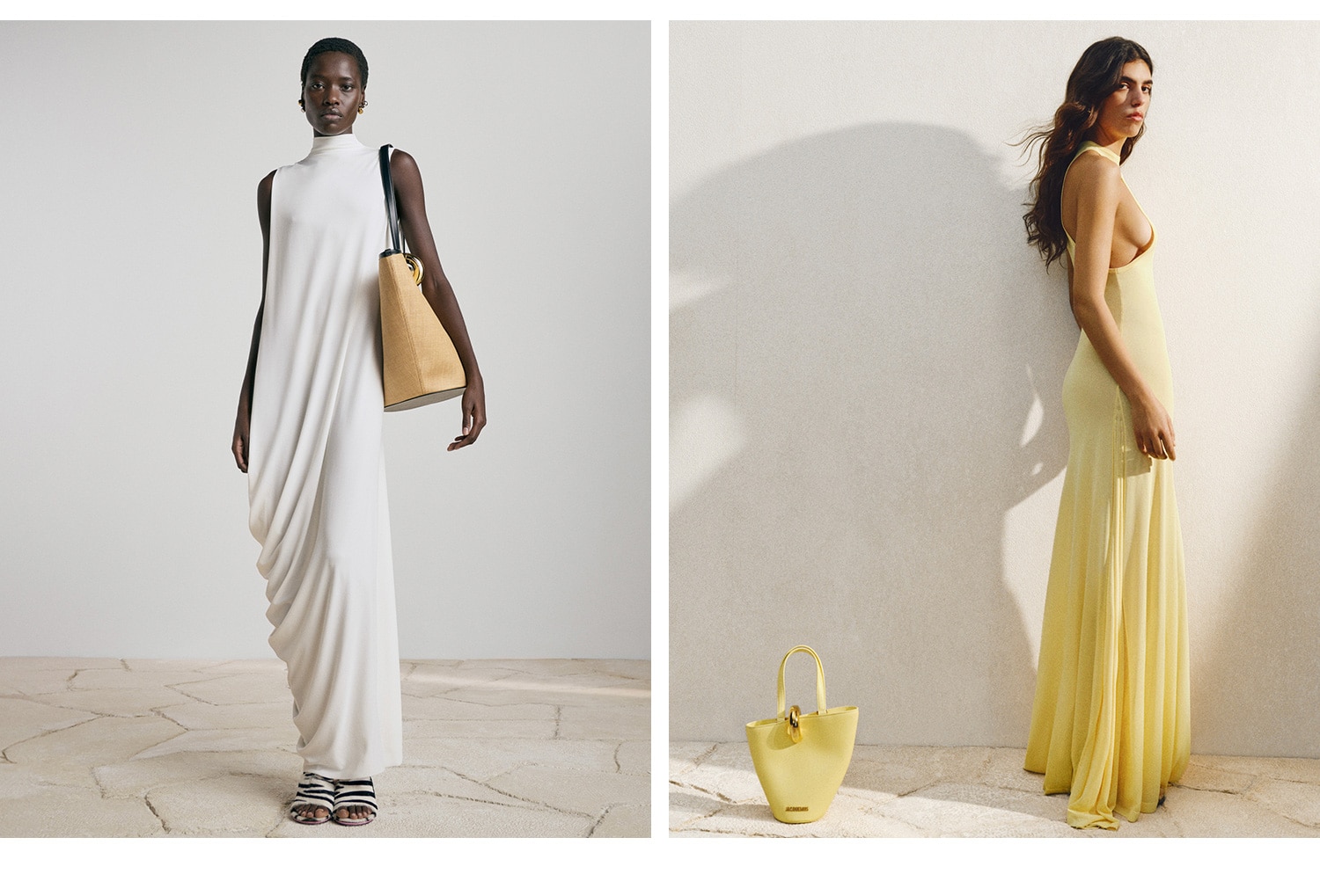 JACQUEMUS. Whimsical, aspirational, and resort-ready, Jacquemus’ latest collection of soothing palettes and free-flowing silhouettes keeps us dreaming of our next escape. Shop Now