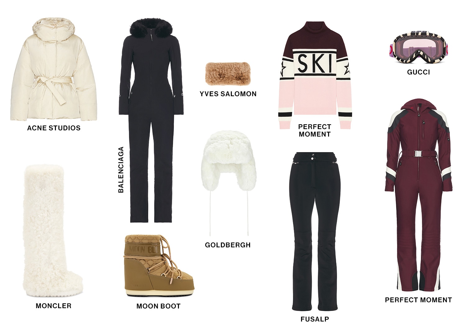 SNOW BUNNY DEK: Alpine adventures and après-ski apéritifs never looked so good or chic in these mountainside essentials. CTA: Enter the Ski Shop