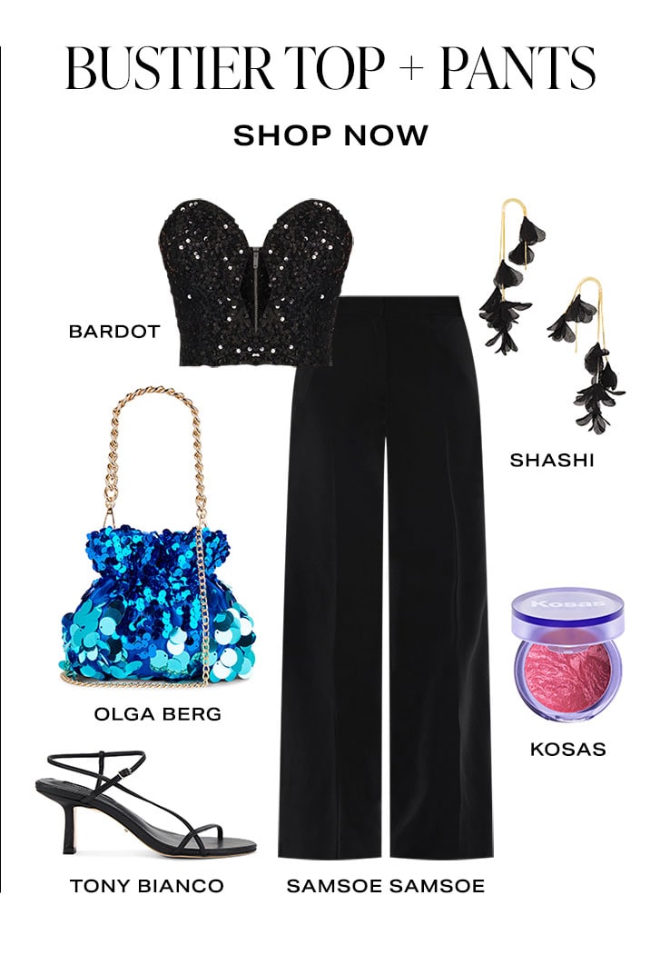 Bustier Top + Pants. Shop Now.