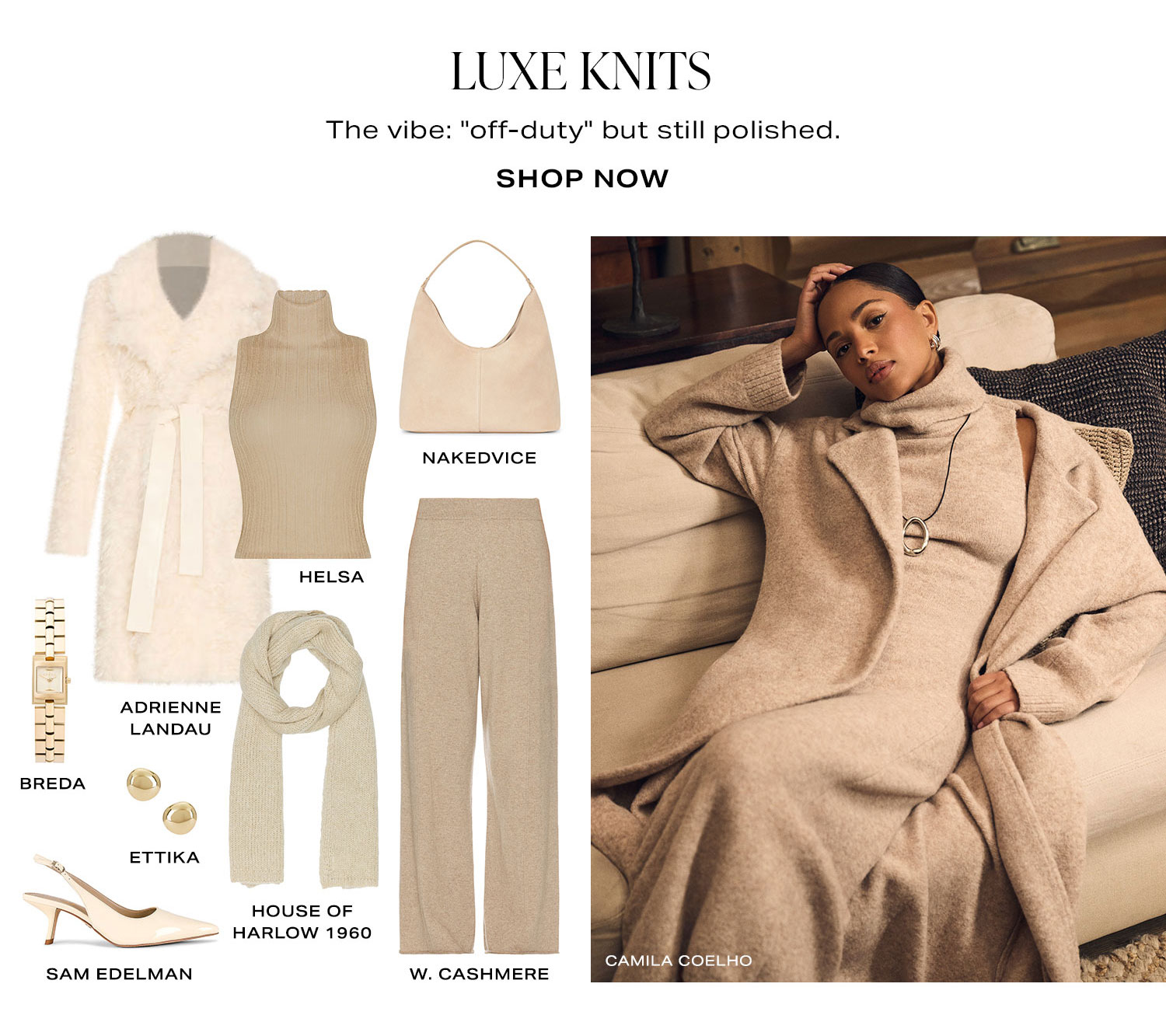 Luxe Knits. The vibe: 