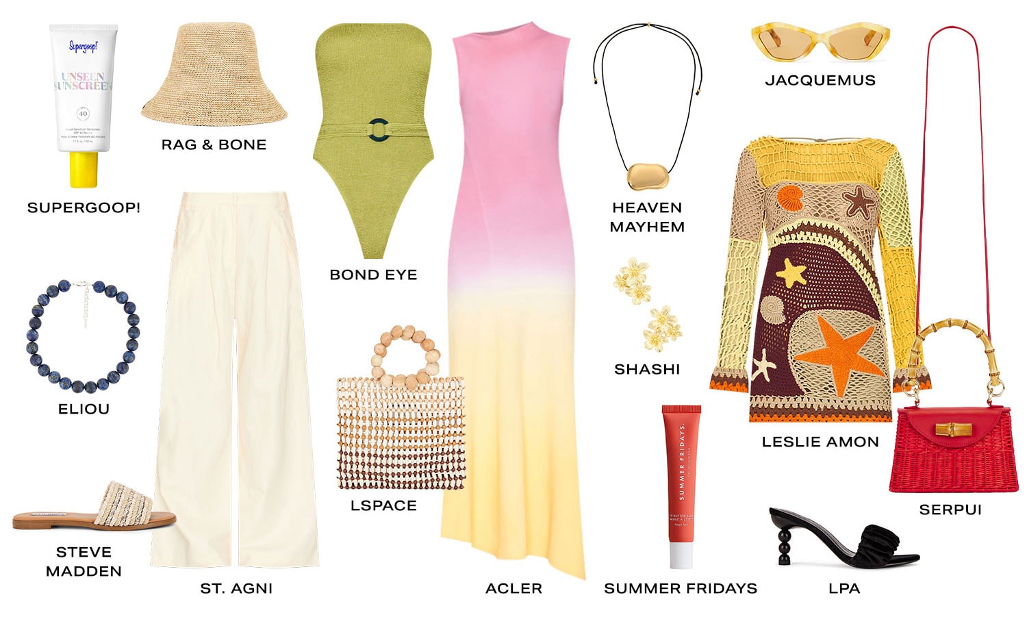 The Vacay Shop. Product Assortment. Shop Now.