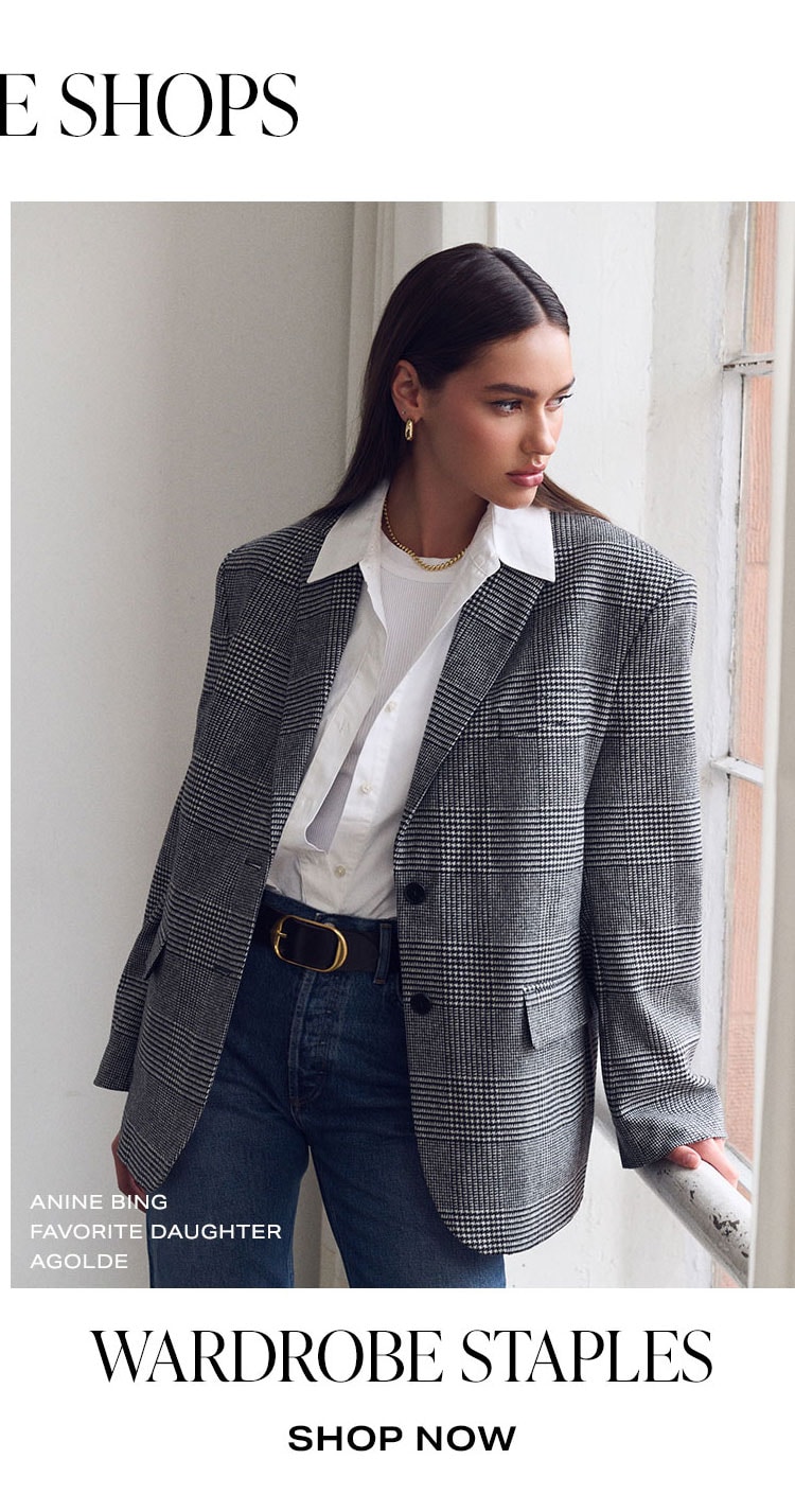 REVOLVE Shops: Wardrobe Staples. Shop Now.