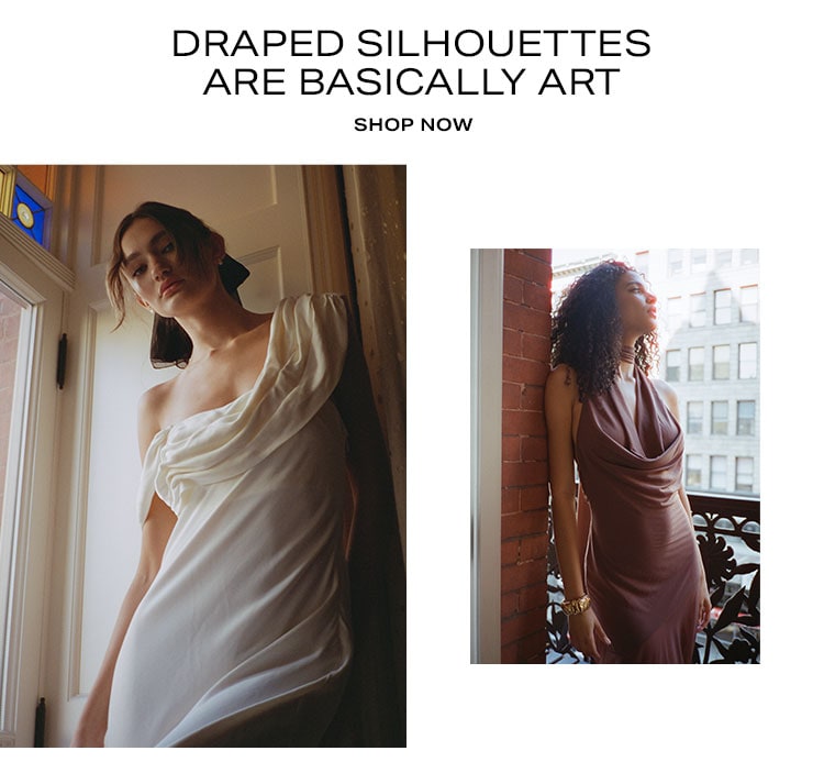 Draped Silhouettes Are Basically Art - Shop Now