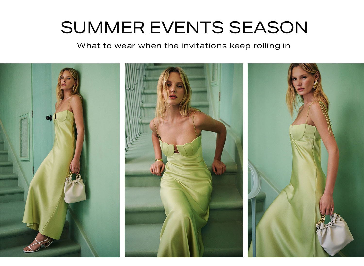 Summer Events Season. What to wear when the invitations keep rolling in.