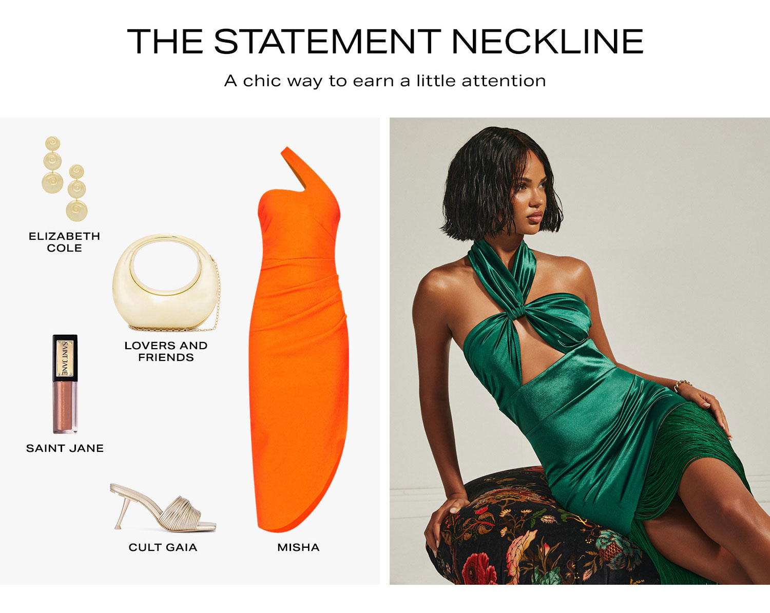 The Statement Neckline. A chic way to earn a little attention.