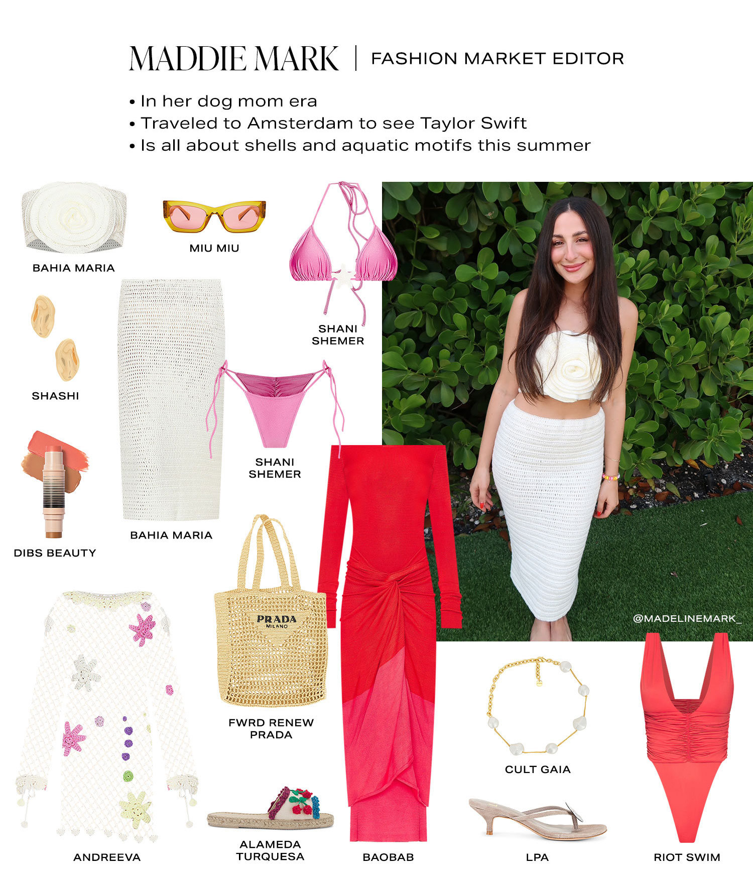 Maddie Mark, Fashion Market Editor. Product Assortment. Shop Now.