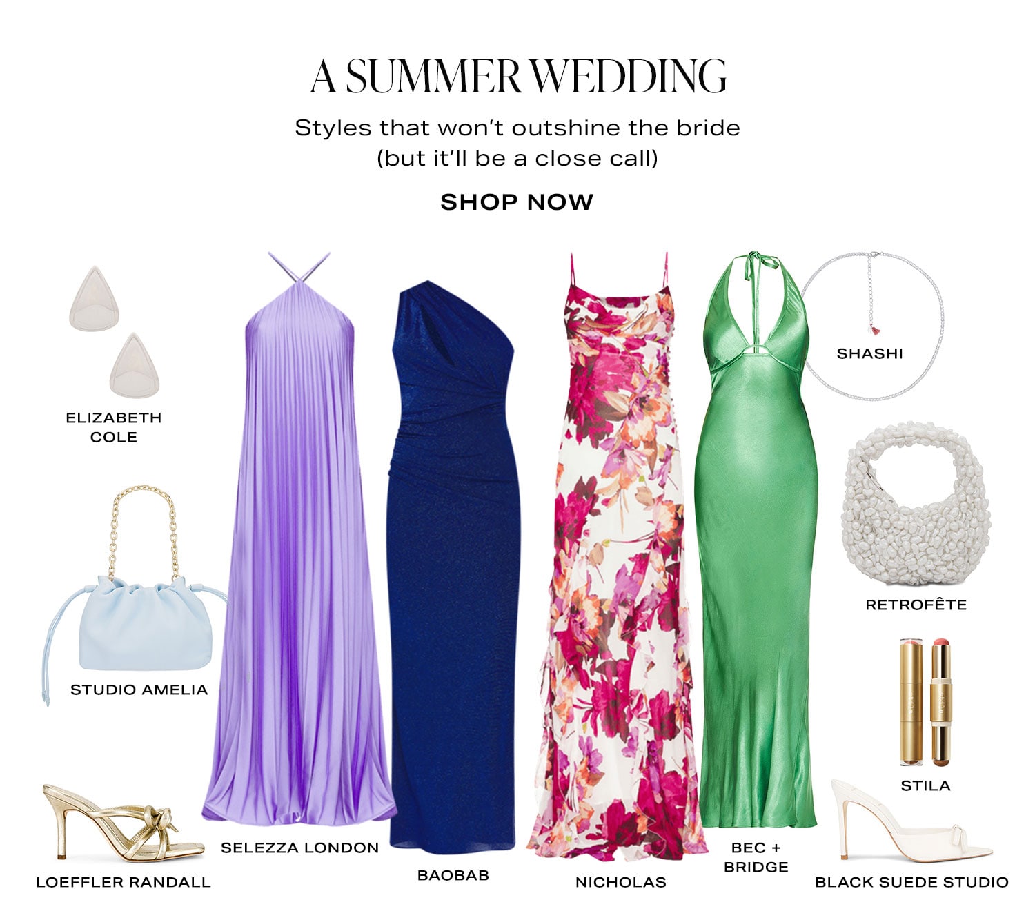 A Summer Wedding. Product Assortment. Shop Now. 