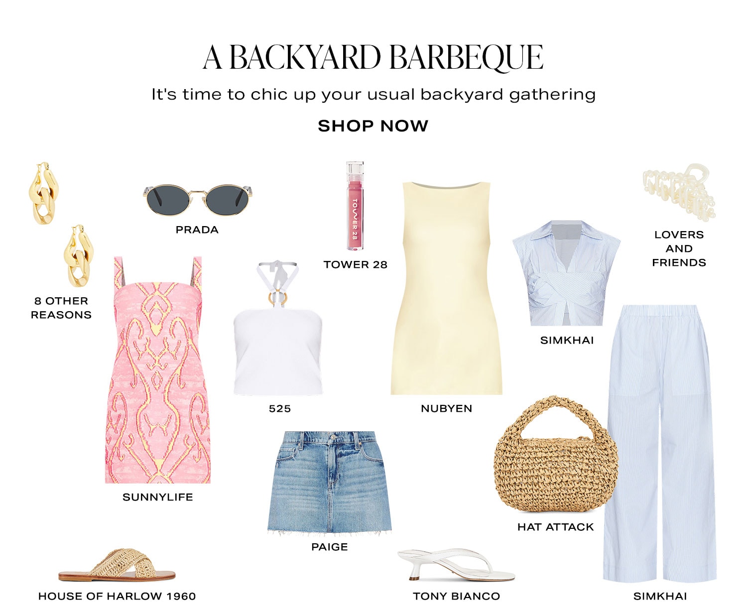 A Backyard Barbeque. It's time to chic up your usual backyard gathering. Shop Now.