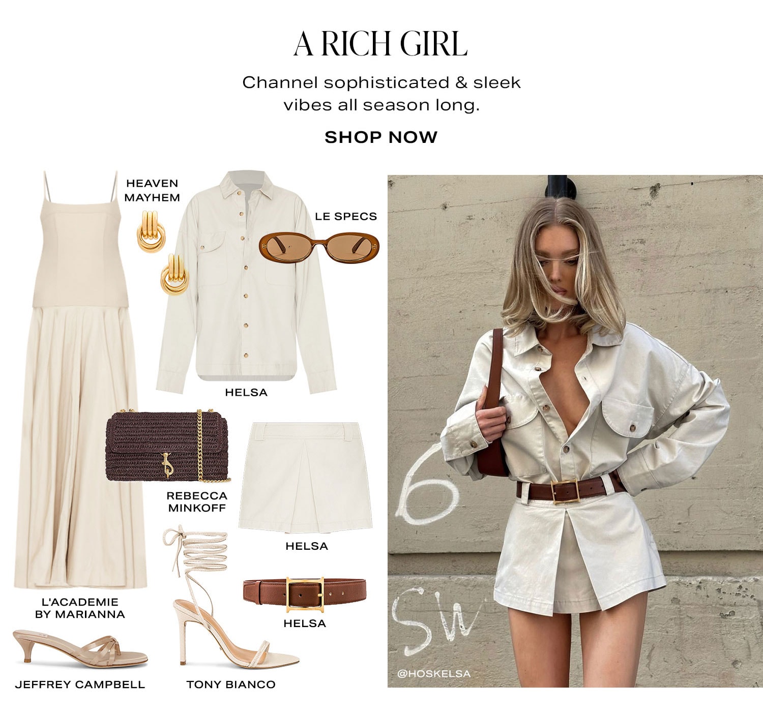 How to Dress Like… A Rich Girl. Channel sophisticated & sleek vibes all season long. Product Assortment. Shop Now.