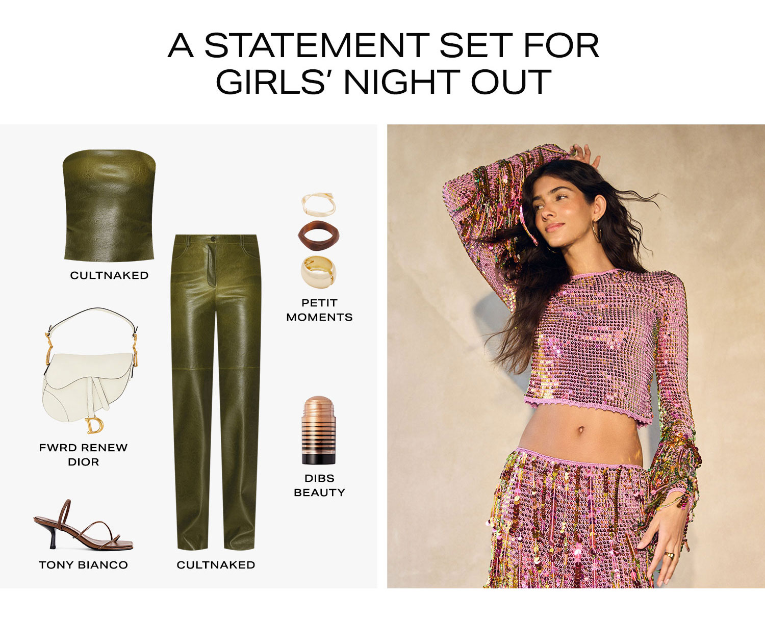 Friday Night Plans? Here’s What to Wear: A Statement Set for Girls’ Night Out.