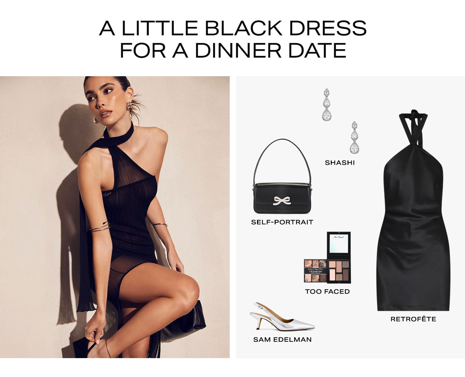 Friday Night Plans? Here’s What to Wear: A Little Black Dress for a Dinner Date.