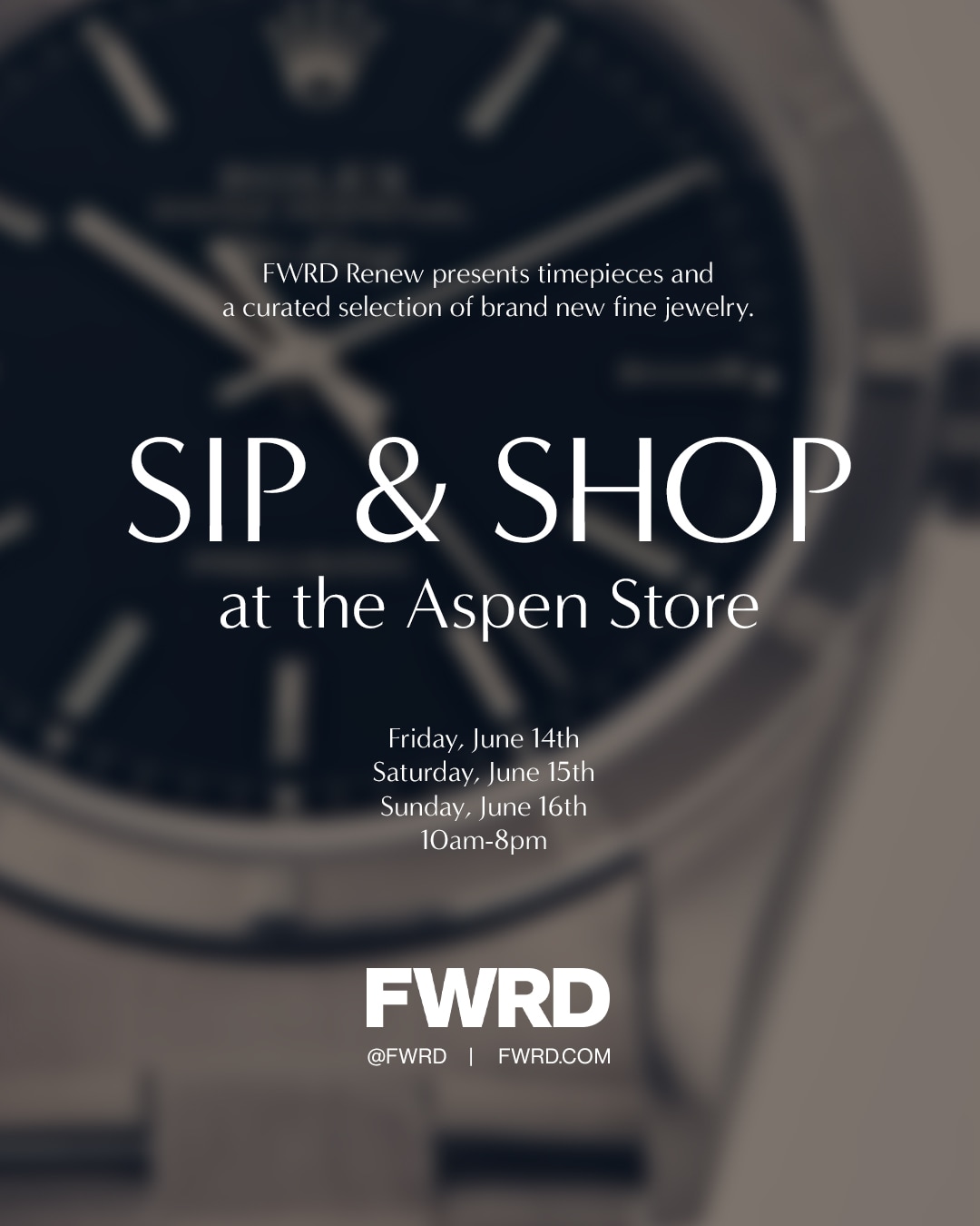 FWRD Renew Sip & Shop