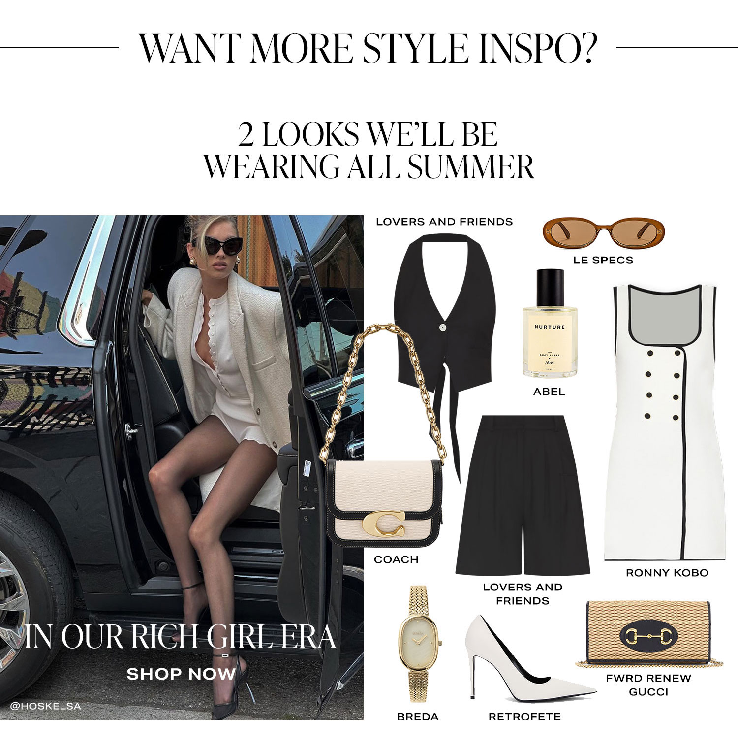 Want More Style Inspo? 2 Looks We’ll Be Wearing All Summer. In Our Rich Girl Era. Shop Now.