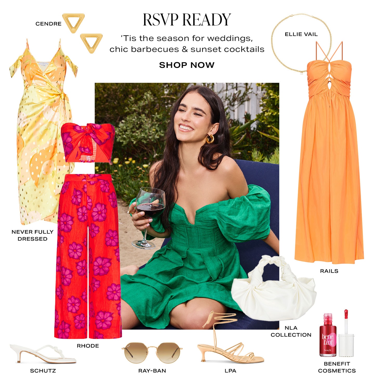 RSVP Ready. ’Tis the season for weddings, chic barbecues & sunset cocktails. Product Assortment. Shop Now. 