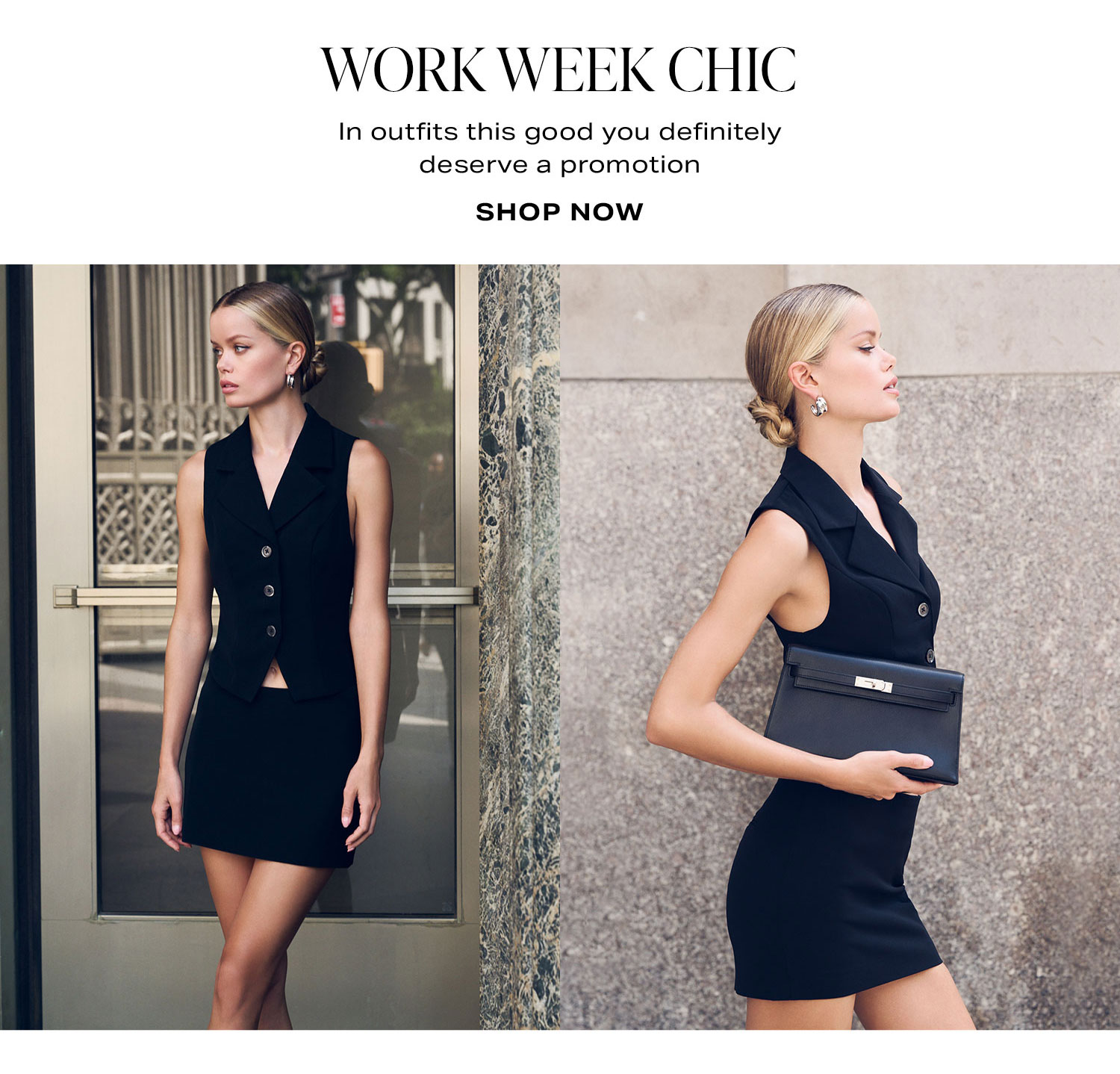 Work Week Chic. In outfits this good you definitely deserve a promotion. Shop Now.