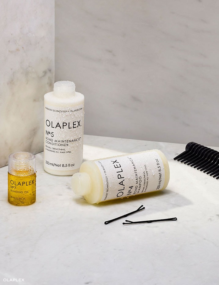 Olaplex hair care products.