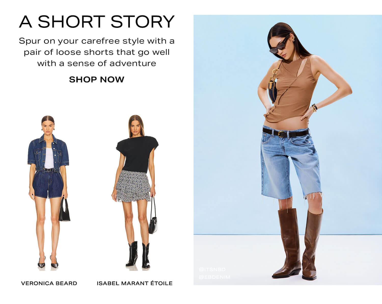 A Short Story: Spur on your carefree style with a pair of loose shorts that go well with a sense of adventure - Shop Now