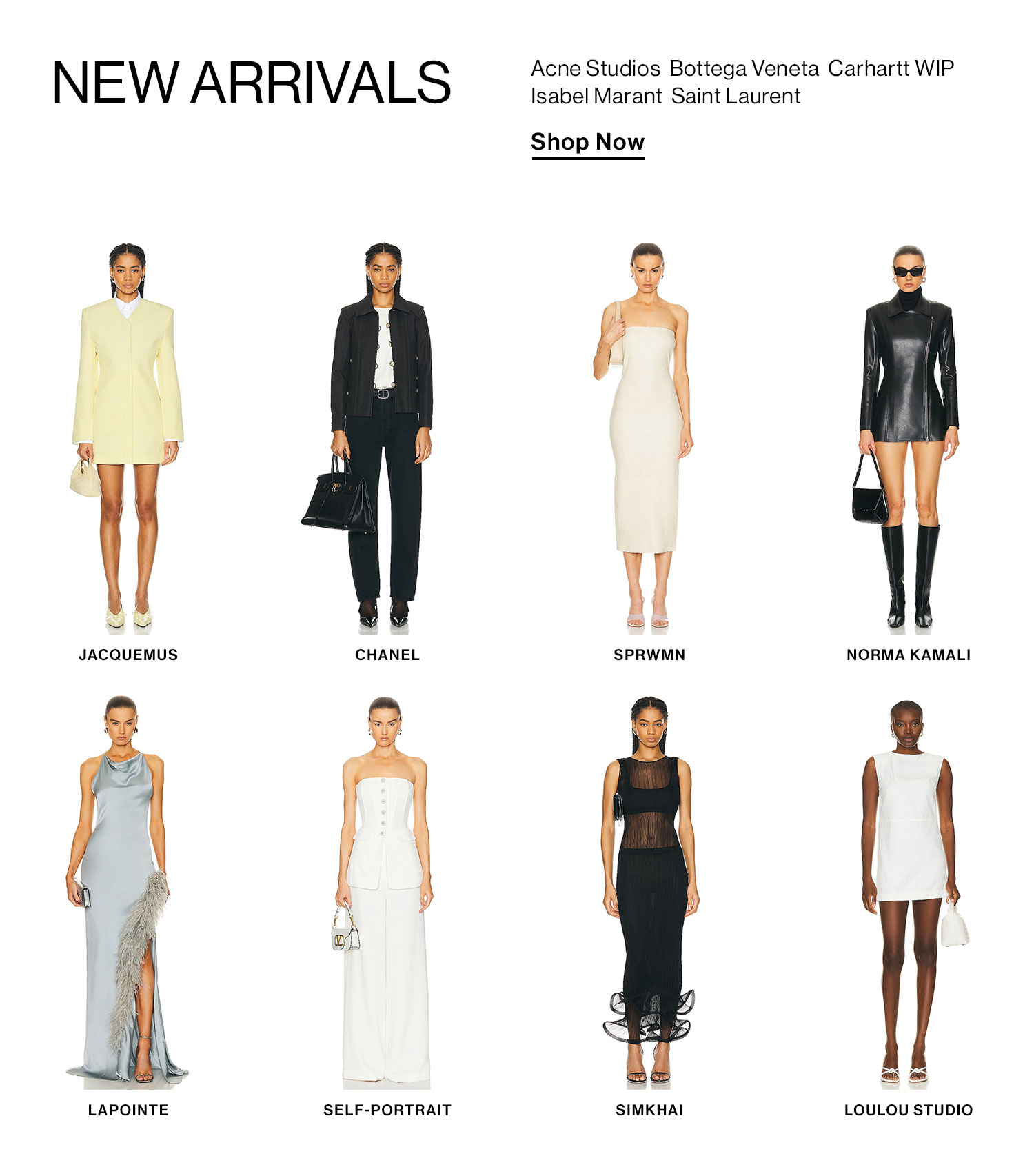 New Arrivals. Acne Studios Bottega Veneta Carhartt WIP Isabel Marant Saint Laurent. Shop Now.