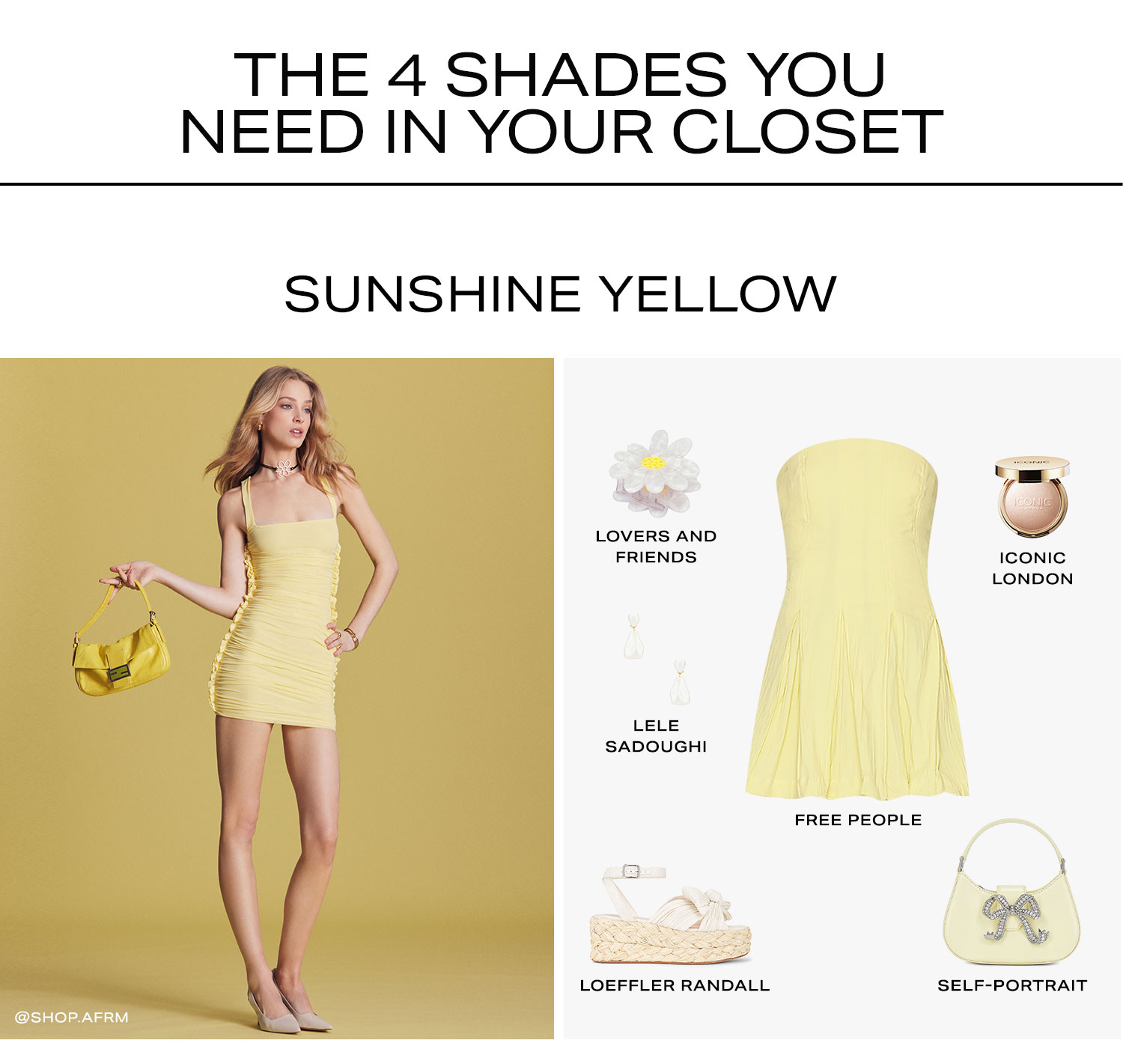 The 4 Shades you Need in your Closet. Sunshine Yellow.