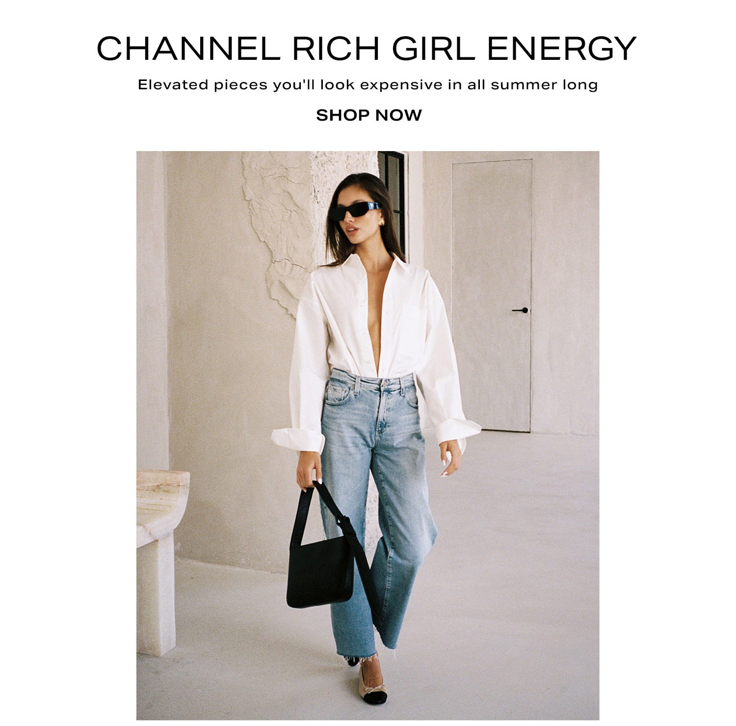 Channel Rich Girl Energy. Shop Now. 