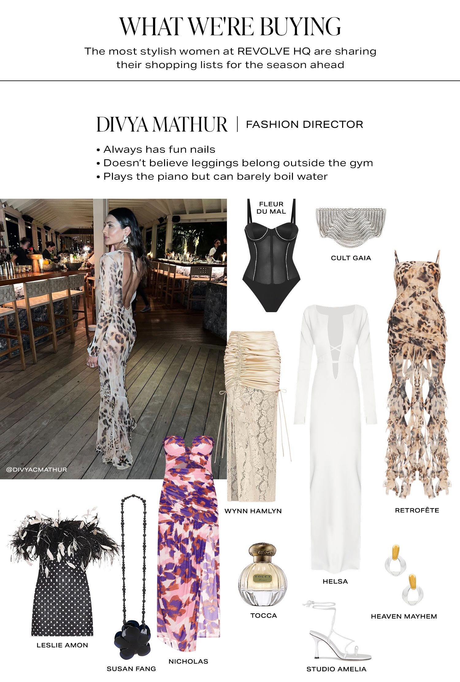 What We’re Buying: Summer Style. Shop Divya Mathur's picks.