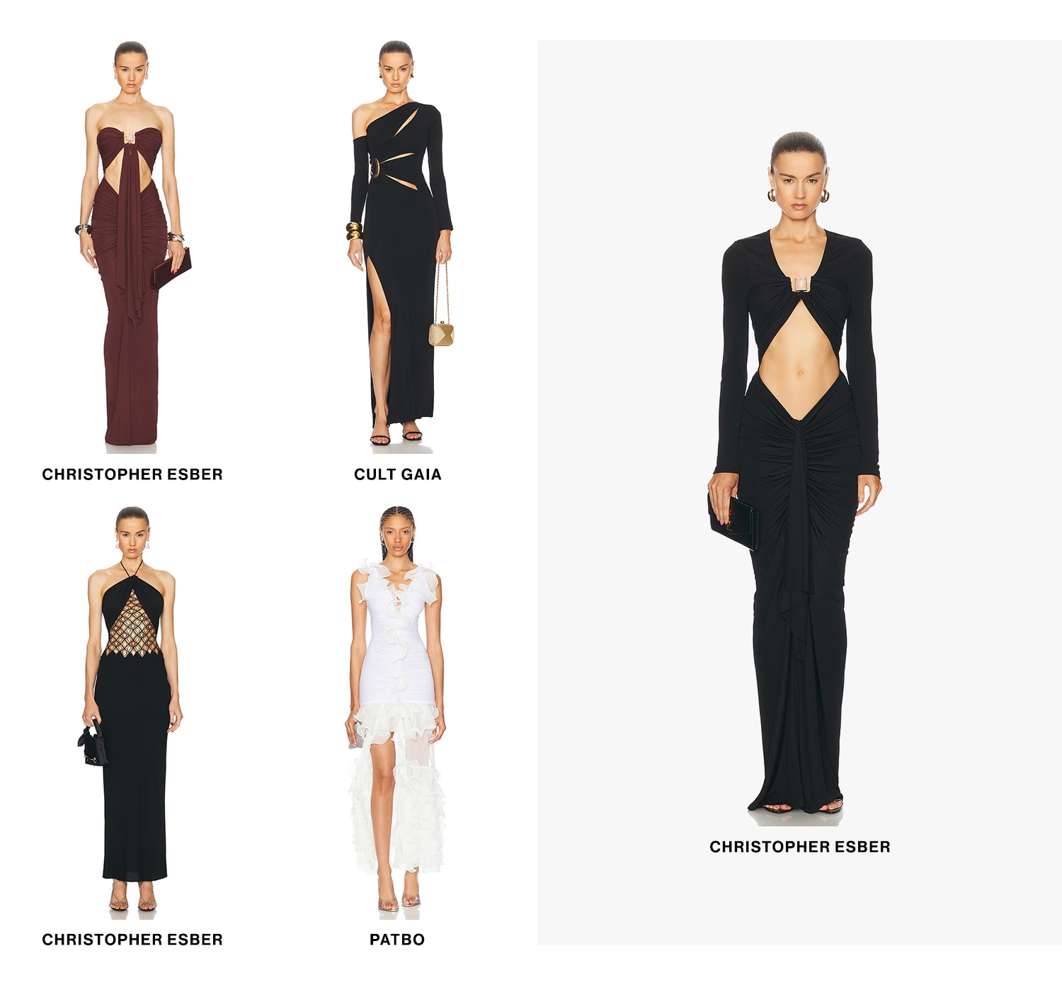 SHOW SOME SKIN. Provocative cut-outs & high slit designs are the only choice for the bold. Shop Now