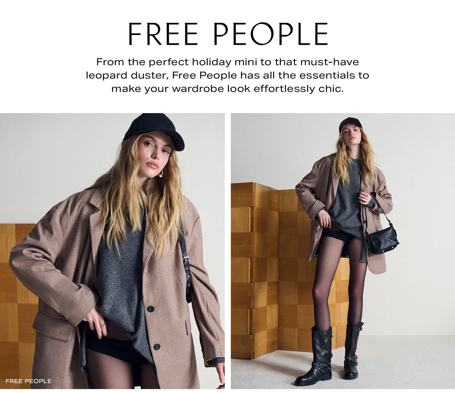 Free People. From the perfect holiday mini to that must-have leopard duster, Free People has all the essentials to make your wardrobe look effortlessly chic. Shop Now.